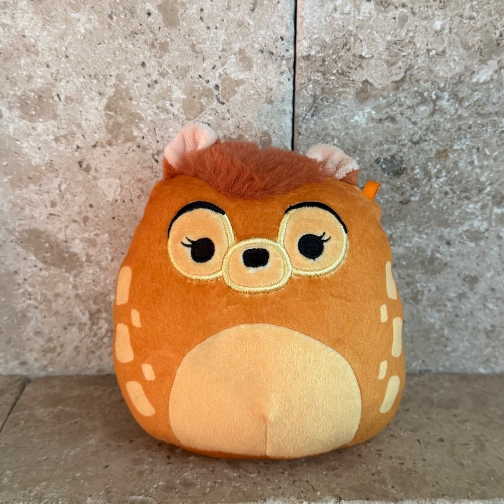Disney Bambi Squishmallow 5 Inch Plush Kellytoy Orange Brown Fawn Deer Movie